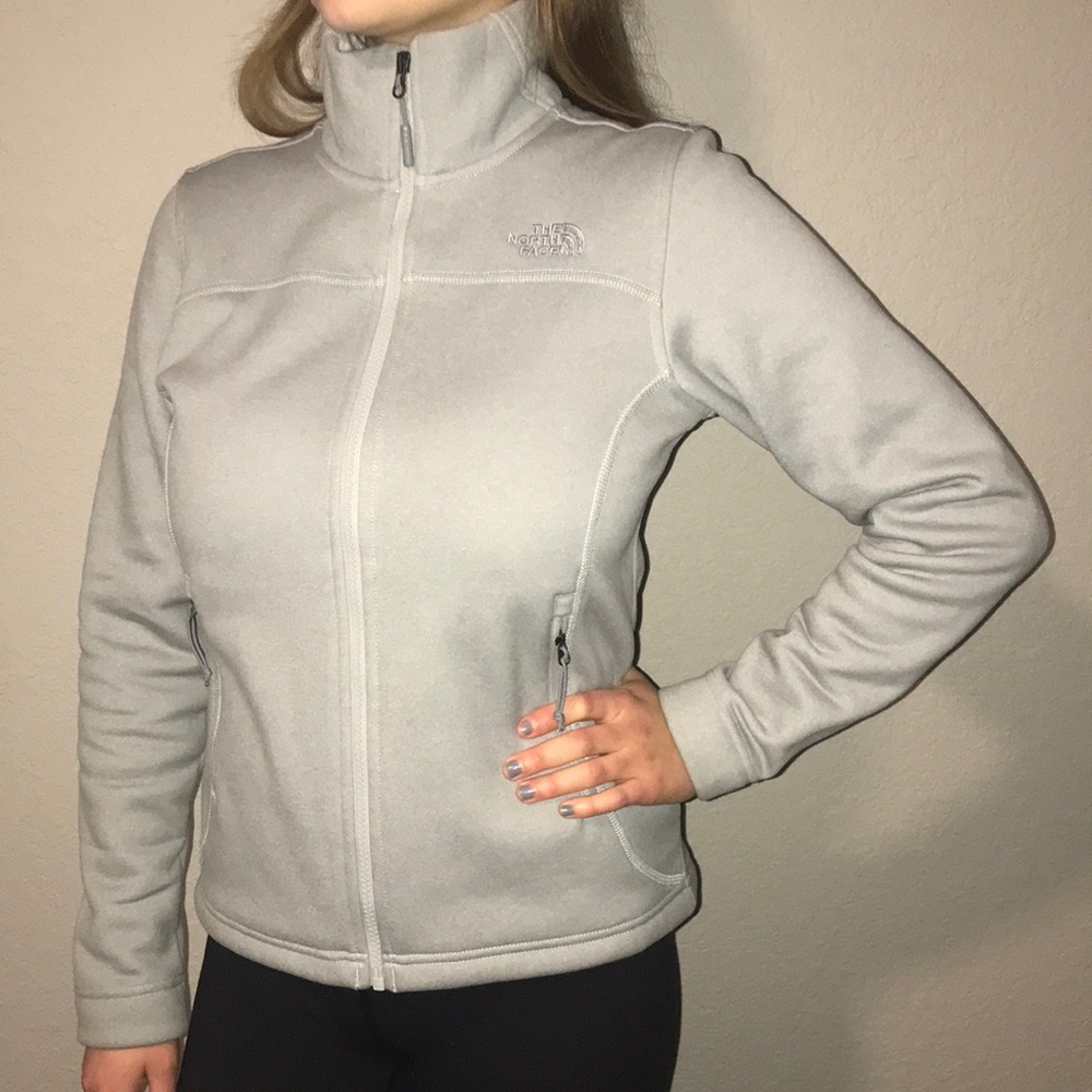 Grey Fleece lined zip up jacket